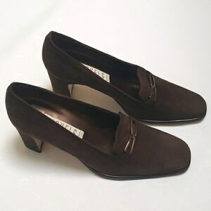 Vintage Italian NICKELS Women's Suede Shoes Size 7 Perfect Condition